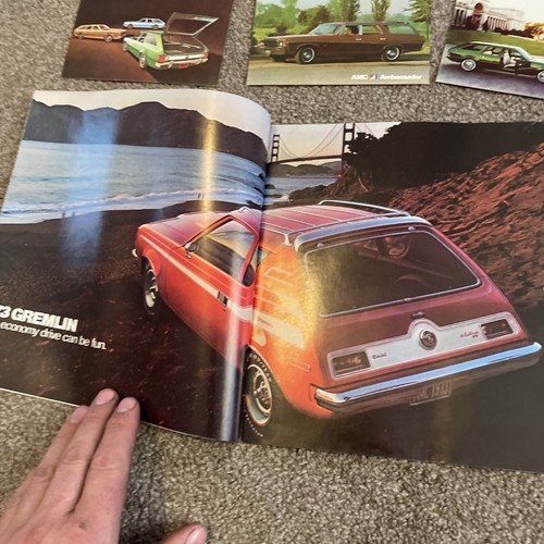 1972 1973 AMC Sales Brochure American Motors Post Cards Lot Amx Cardin Javelin - Picture 9 of 24
