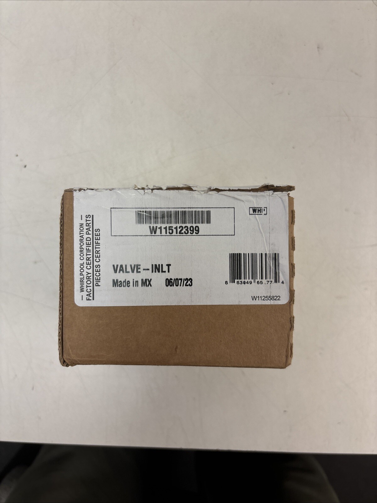 Whirlpool W11512399 Refrigerator Water Inlet Valve OEM Replacement