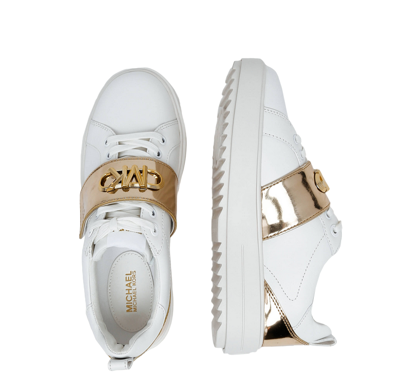 MICHAEL KORS GOLD WOMENS TENNIS SHOE SIZES 9,9.5,10