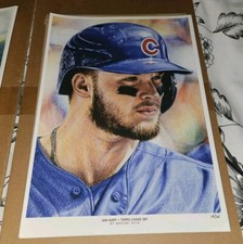 Ian Happ 2018 Topps Living Set Fine Art Print 10×14 by Mayumi Seto 14/61