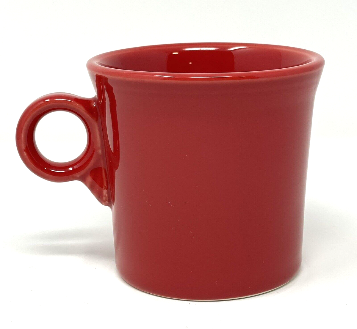 HLC Fiesta Fiestaware Red Cup Mug 10 Ounce O Ring Handle USA HLC Fiesta Fiestaware Red Cup Mug 10 Ounce O Ring Handle USA