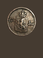 Norway 1840 1/2 Skilling copper coin