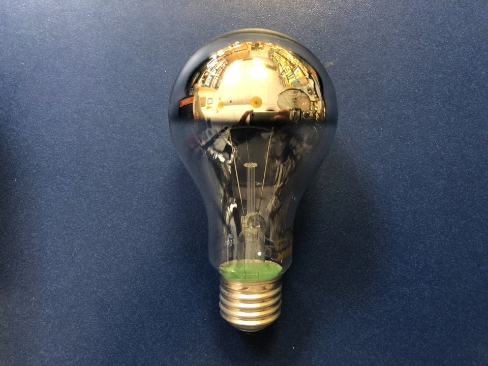 5X OSRAM / Radium Speciale Lampadina E27 100W Cupola Argento Specchio per Testa - Immagine 2 di 4