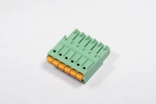 1952306 Phoenix Terminal Block Plug Female Vert 6 Pos 1 Row 3.50mm In-Line NOS