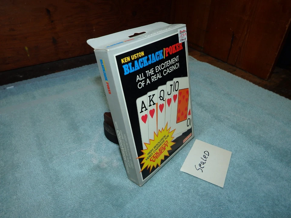 BLACKJACK  - COLECOVISION Video Game System NEW & SEALED !! (DENTED BOXES) - Image 2 of 4
