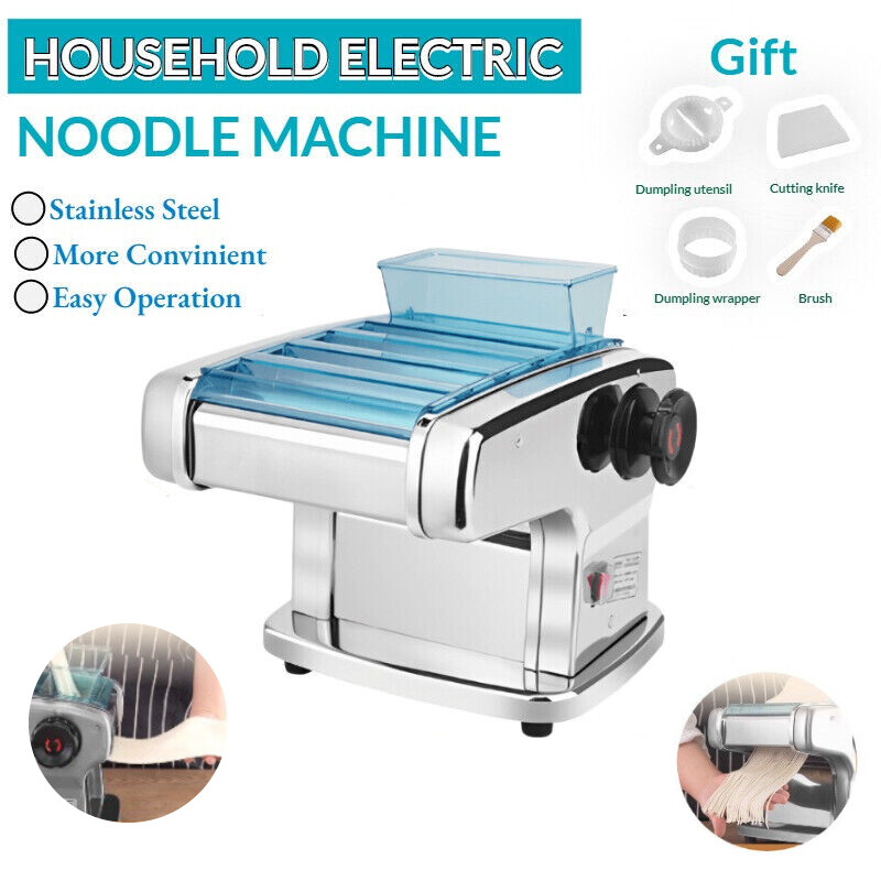 Fideos Eléctricos para el Hogar 220V Máquina de Pasta Envoltura de Albóndigas Acero Inoxidable Nuevo