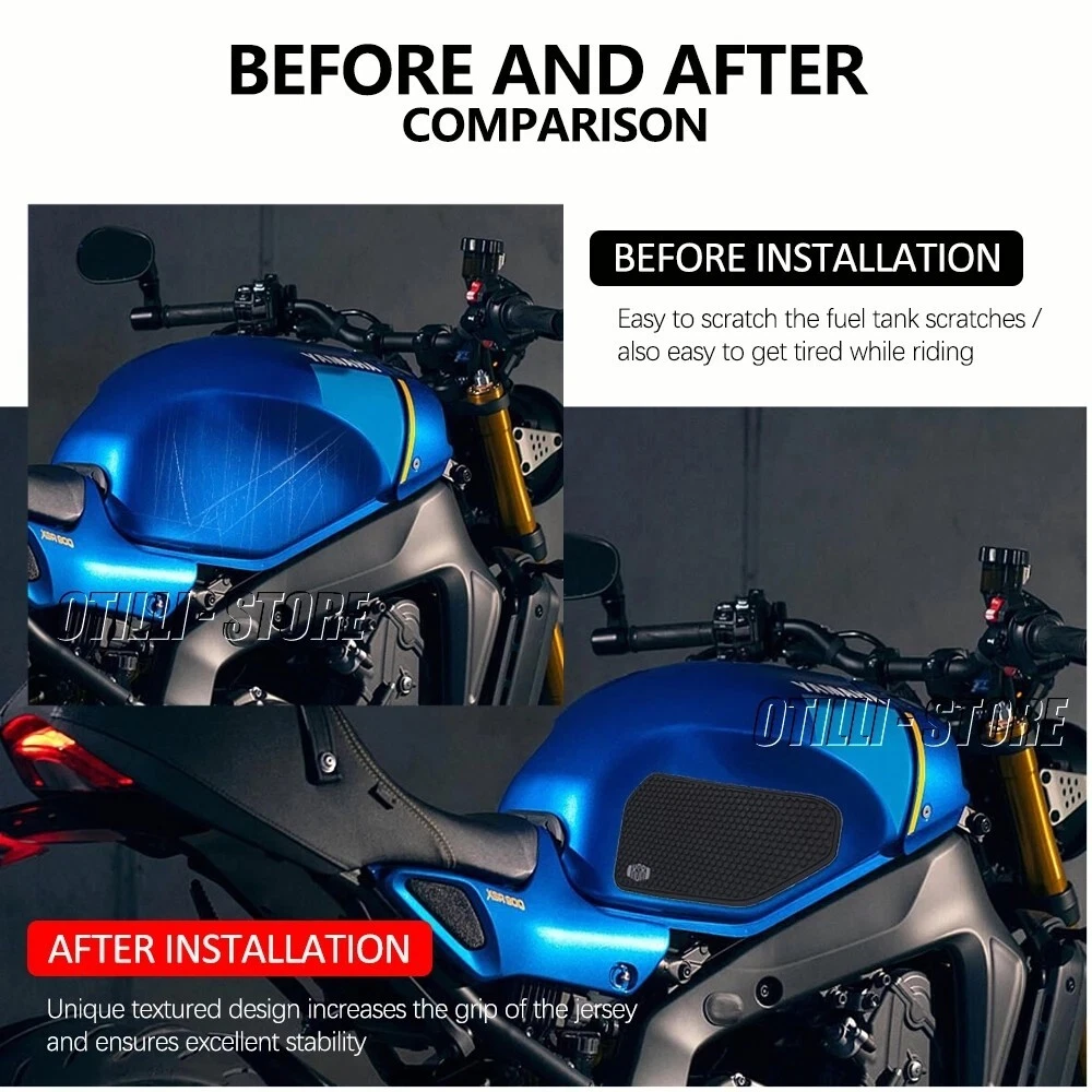 For Yamaha XSR900 2022-2023 Motorcycle Side Fuel Tank Pad Fuel