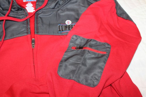 NWT LA Clippers NBA Full Zip Cotton Fleece & Polyester Hoody Jacket Mens 3XLT - Picture 6 of 7