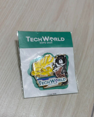TECH WORLD EXPO 2025 ショルダーバッグとピンバッジ 万博TECH WORLD EXPO 2025 ショルダーバッグ(2WAY)紺色 - メルカリ