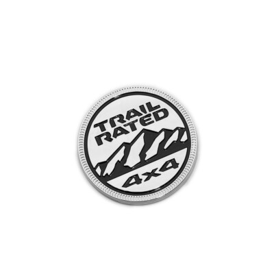 JEEP WRANGLER JL RUBICON Gray Trail Rated Fender Badge NEW OEM MOPAR