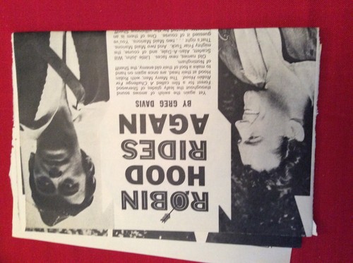 m76a ephemera 1967 filmartikel robin hood rides again barrie ingham