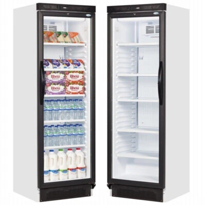 INTERLEVIN SC 381 SC381 SINGLE GLASS DOOR UPRIGHT DRINK DISPLAY COOLER FRIDGE BOTTLE CAN CHILLER
