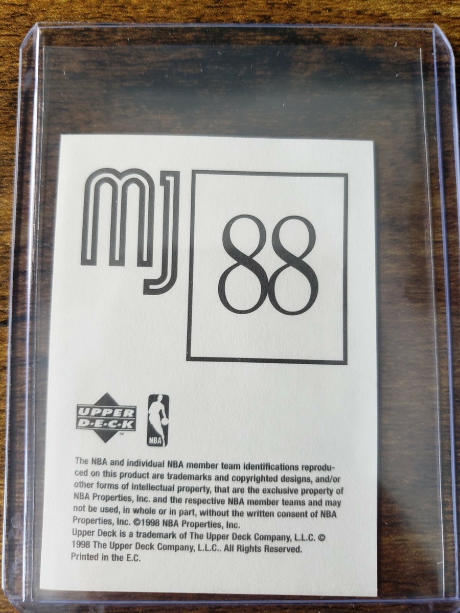 1998 Upper Deck International MJ Stickers #88 Michael Jordan 