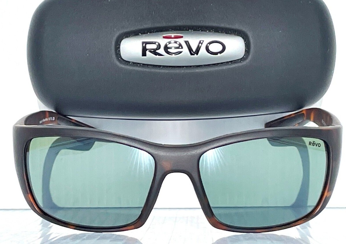 NEW Revo DEXTER Matte Tortoise POLARIZED Gray Green Glass Sunglass