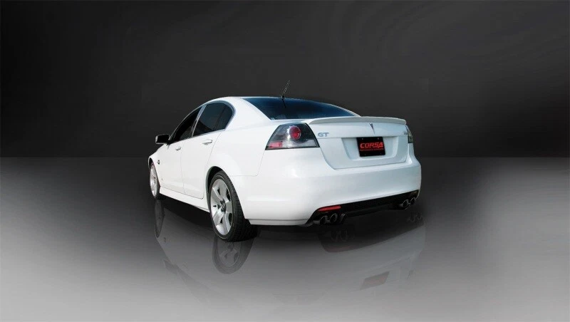 For 2008-2009 Pontiac G8 GXP 6.0 Corsa Sport Cat-Back W/ Dual 3" Black Twin Tips - Image 2 of 3
