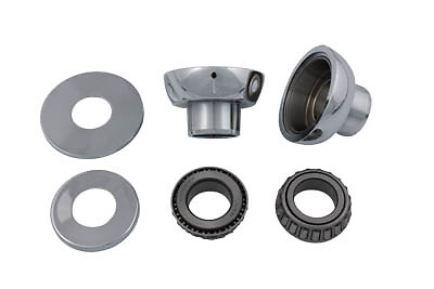 Chrome Smoothie Style Fork Neck Cup Kit fits Harley Davidson