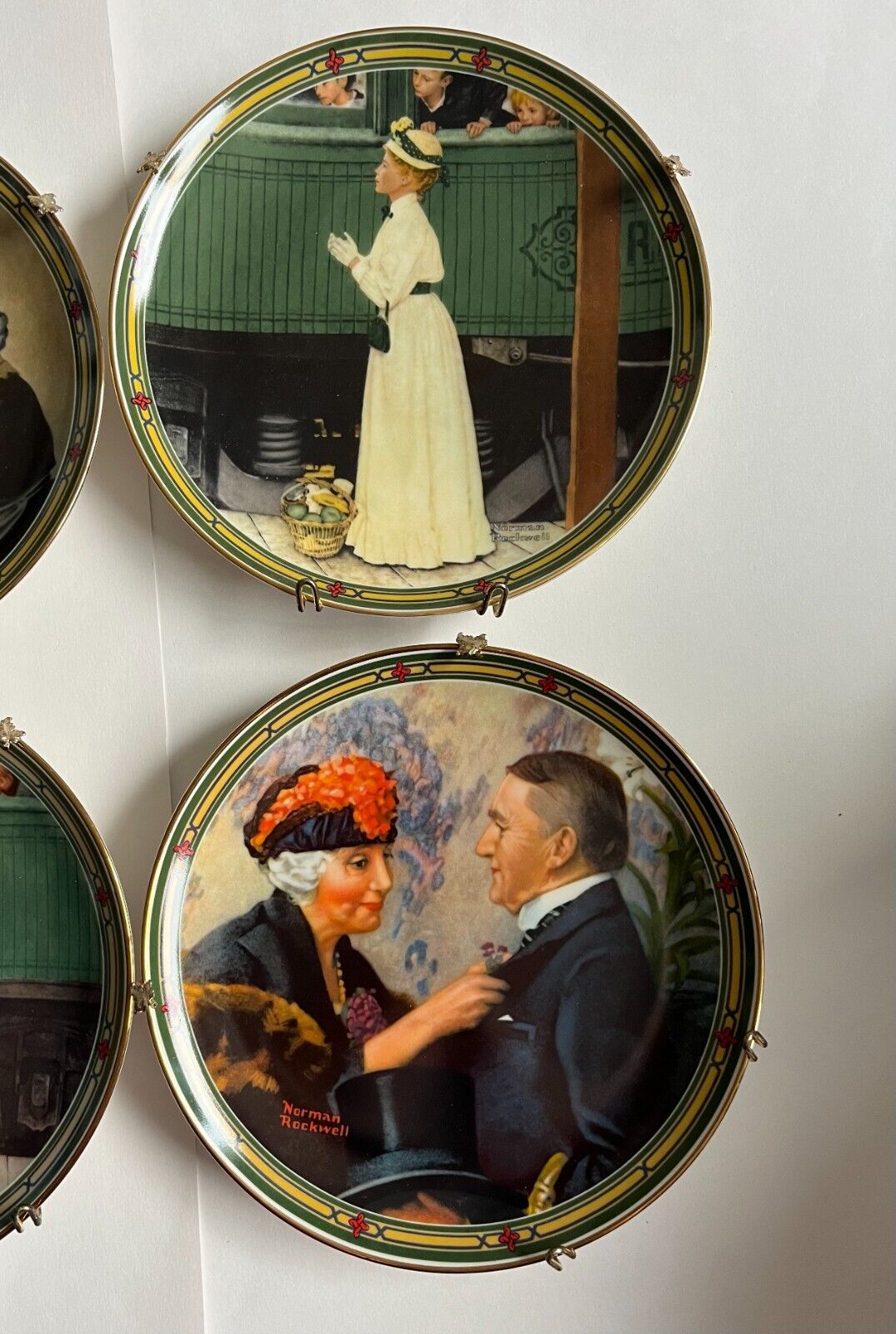 Rockwell's American Dream - Complete Set of 8 Collectors Plates w/ COA Pls Read