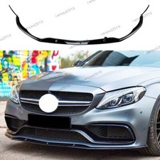 For Mercedes C Class W205 C205 C63 AMG Front Splitter Spoiler Lip Body Kit 15-22