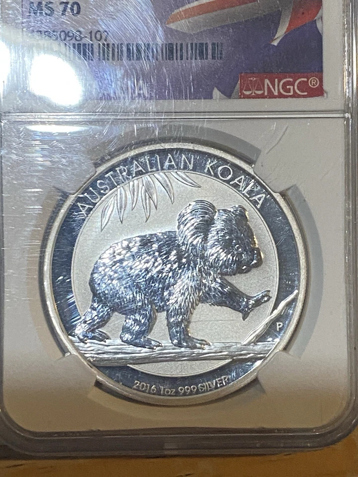 2016P Australia Koala Silver 1 Oz. $1 Coin NGC MS70. Top Pop 📈📈 - Image 3 of 4