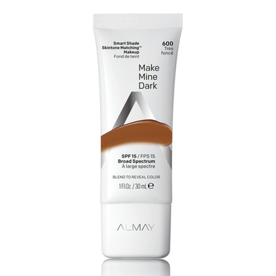Almay Smart Shade Skintone Matching Makeup Foundation SPF 15 Make Mine Dark, 1oz