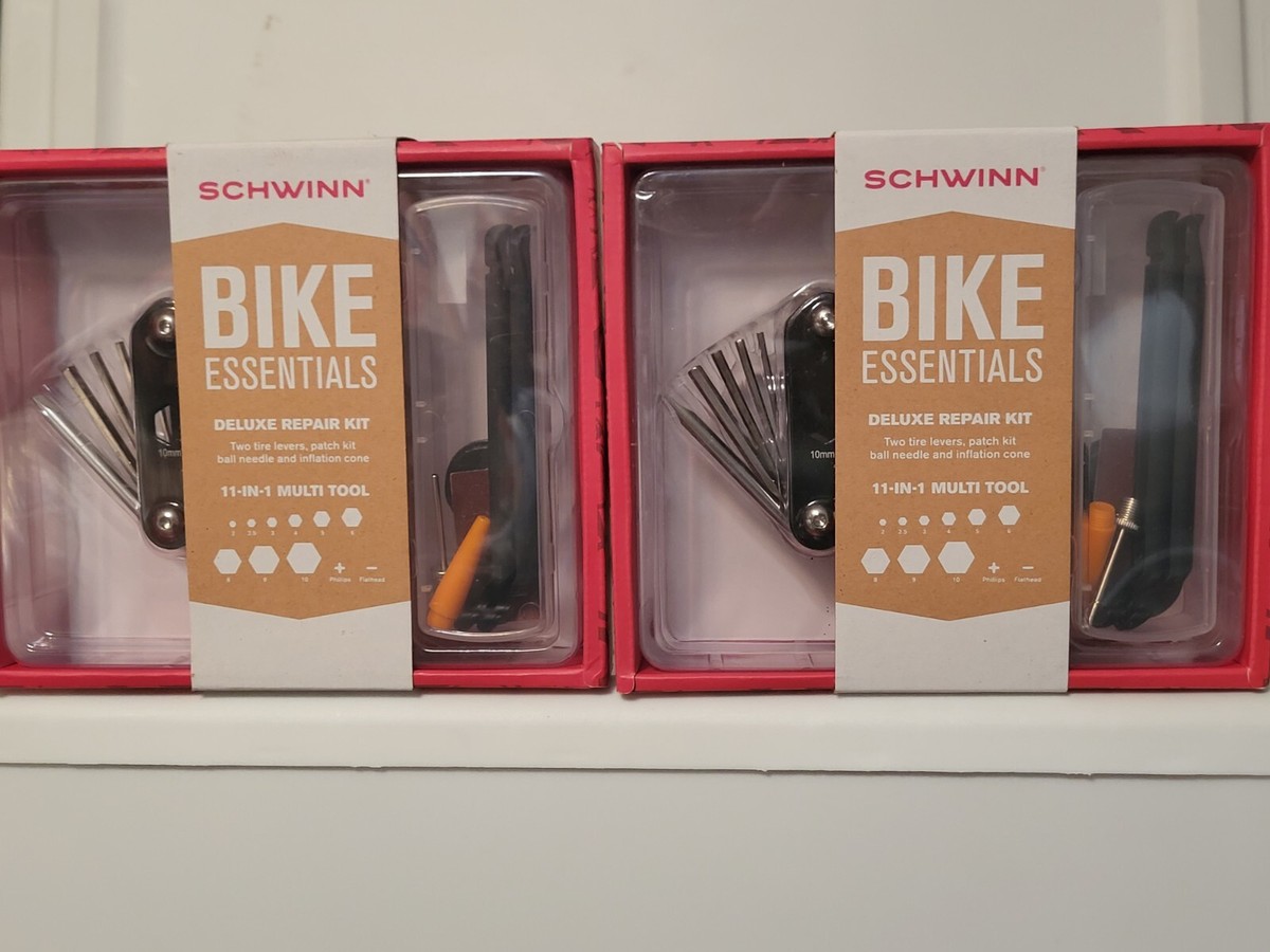 schwinn deluxe bicycle repair kit Kikkerland The Schwinn Emergency Repair Kit for bicycles makes it easy to perform roadside repairs Schwinn Bike Seat Pack with