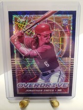 2021 Panini Chronicles Overdrive Blue Velocity Jonathan India #24 Rookie RC