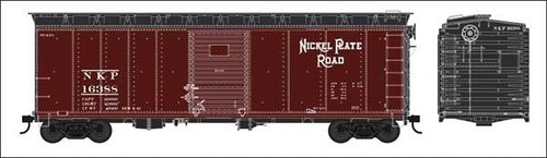 Bowser 6-42727 HO 40 ft caja coche placa de níquel carretera #16388 | Zustand: New