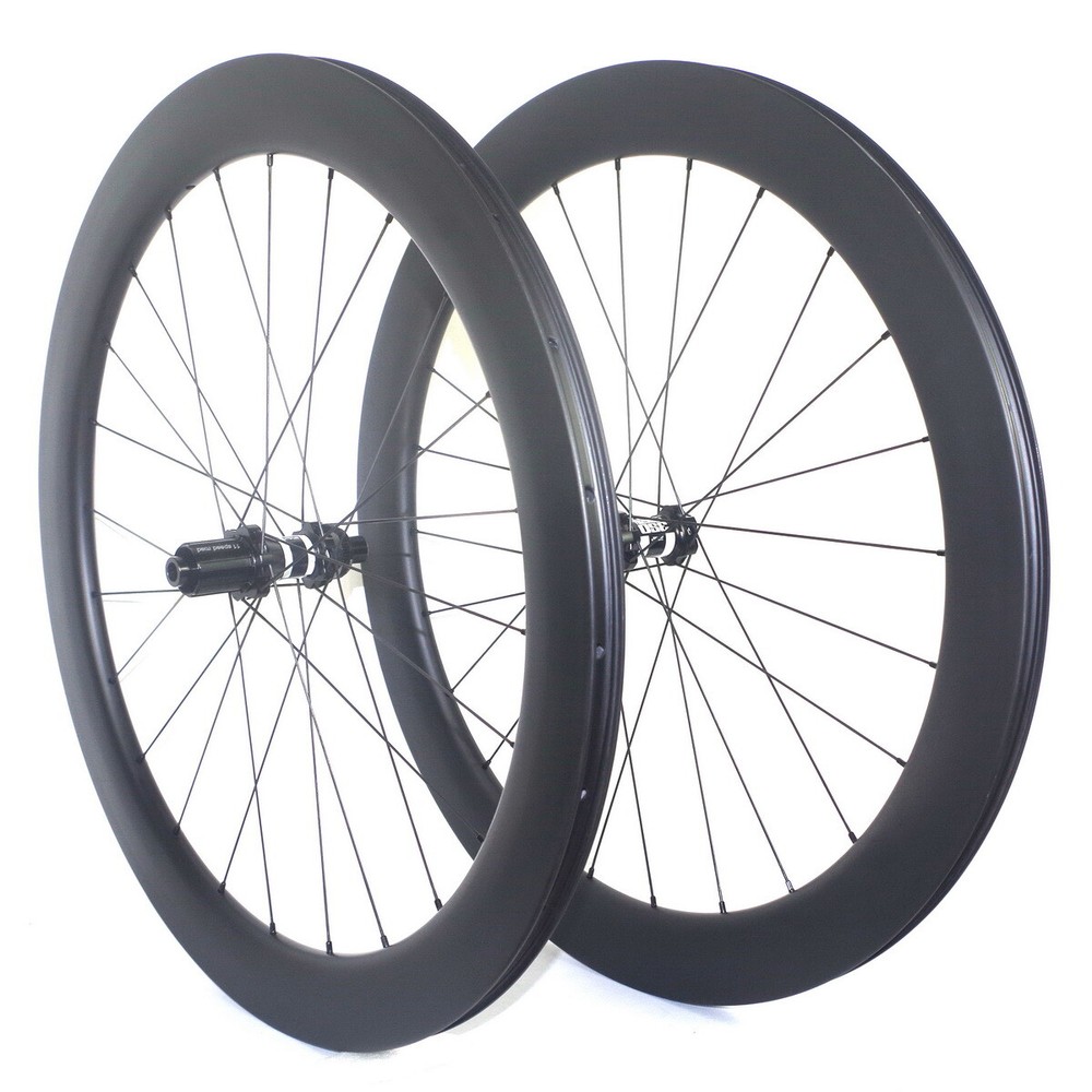 US Carbon Road Bike Wheelset For DT Swiss 350 Hubs Centerlock Disc Tubeless 700C