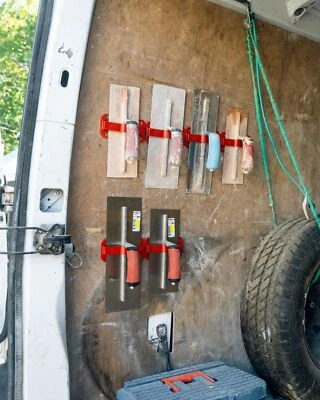 Tradetidy Trowel Holders (Pair) - Made in the UK from ABS Plastic - Available in