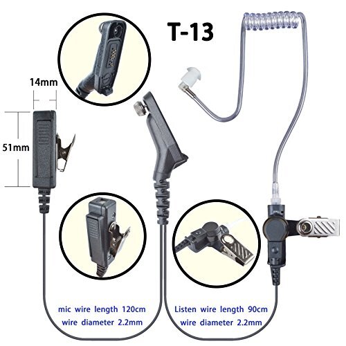Lot/ Earpiece Headset for XPR6350 XPR6380 XPR6550 XPR6580 APX6000 Handheld Radio - Picture 2 of 3