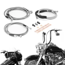 12"-14" Handlebar Brake Clutch Cable For Harley 14-16 Electra Street Glide ABS