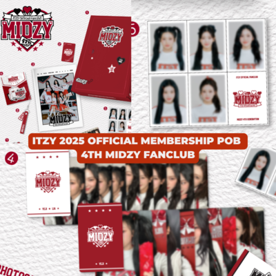 ITZY 2025 OFFICIAL MEMBERSHIP POB 4TH MIDZY FANCLUB PHOTOCARD ID