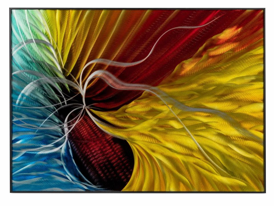 Wunderschönes 3D Wandbild Explosion aus Aluminium staubschutz beschichtet 50x70  - Bild 1 von 1