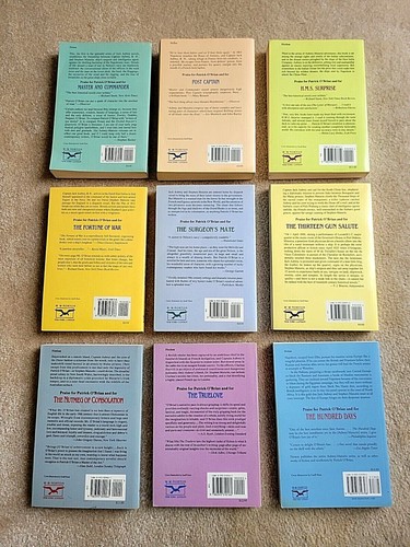 9 Book Lot Patrick O’Brian Collection Nautical 1,2,3,6,7,13,14,15,19 Paperbacks - Picture 2 of 6