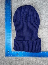 Beanie Toque Adult One Size Blue Double Knit 100 Acrylic Winter Ski Outdoors