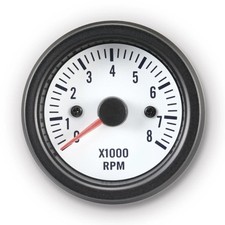 Vd Vintage 52mm 2-116 Electrical Tachometer 8000 Rpm Gasoline Black Bezel Vd Vintage 52mm 2-116 Electrical Tachometer 8000 Rpm Gasoline Black Bezel