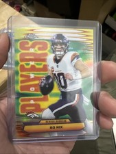 2025 Topps Chrome Bo Nix Power Players Refractor