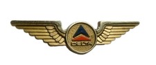 Vintage Delta Air Lines Junior Pilot Wings Pin Stoffel Seal Tuckahoe NY Patent