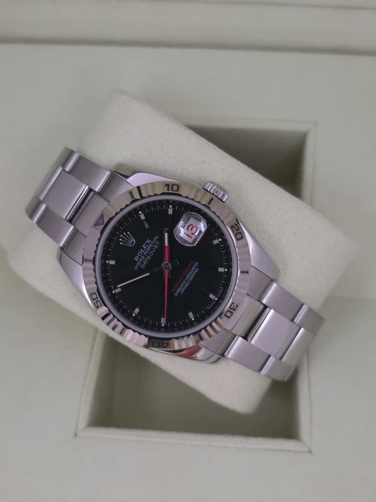Rolex Datejust 116264 Turn-O-Graph 36mm Black Dial - Circa 2007 image 6