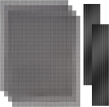 4 Pack Magnetic PC Case Dust Filter 400x300mm DIY Mesh Cover with PVC Mesh