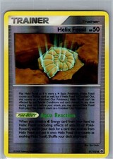POKÉMON TCG HELIX FOSSIL REVERSE HOLO 91/100 COMMON MAJESTIC DAWN NEAR MINT