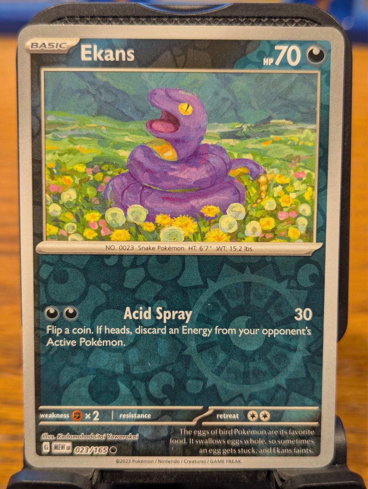 Pokemon TCG Scarlet & Violet 151 Ekans Reverse Holo 023/165