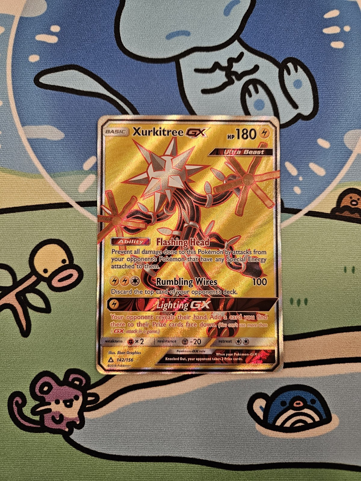 Pokémon TCG: Xurkitree GX Full Art (142/156) Ultra Prism NM