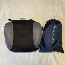 Lot Of 2 - Hiccapop UberBoost Inflatable Backless Booster Car Seats - Travel Bag