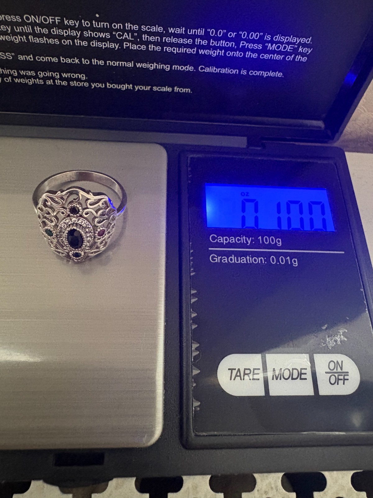 Handcrafted 925 Sterling Silver Ring Multi Colore… - image 10