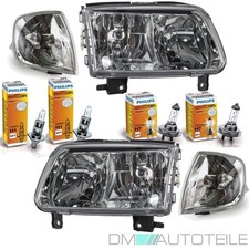 Scheinwerfer Set + Frontblinker Klarglas + PHILIPS BIRNEN passt für VW Polo 6N2