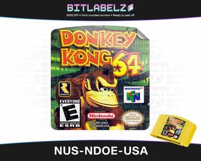 Donkey Kong 64 [NUS-NDOE-USA] N64 Label