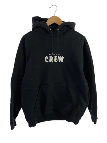 FELPA CON CAPPUCCIO BALENCIAGA S COTONE nera usata