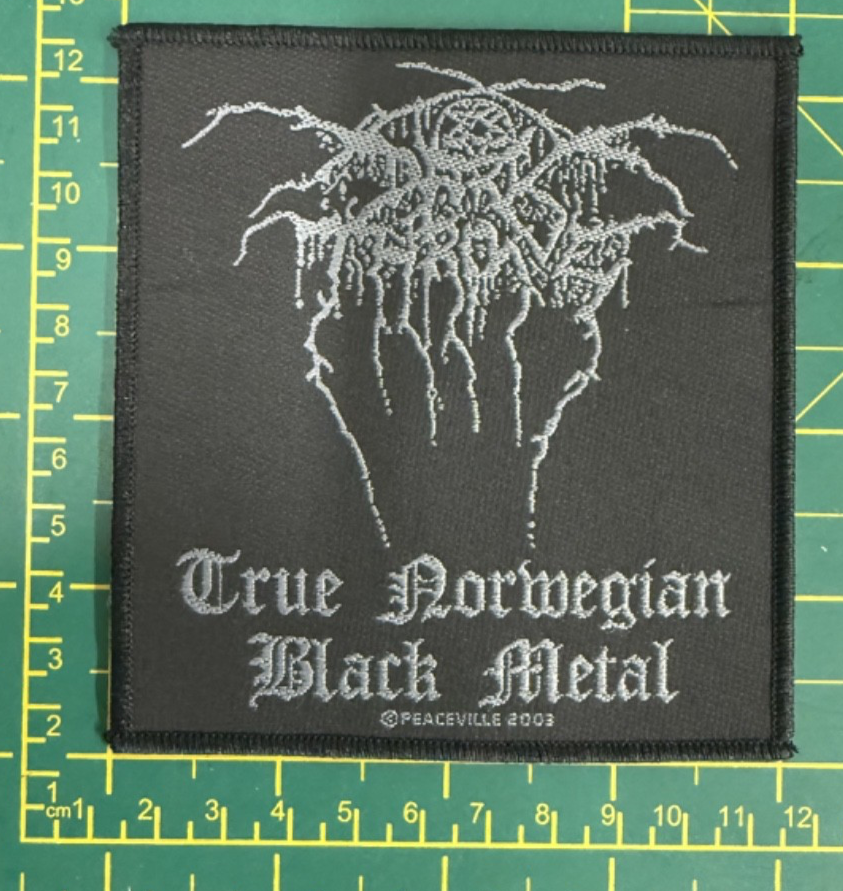 Darkthrone True Norwegian Black Metal Woven Sew On Patch Officially Licensed