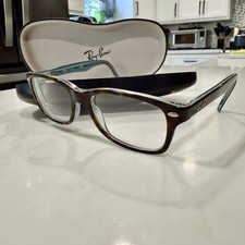 Ray-Ban Junior Tortoise Blue Optical RB1531 3701 48-16-130 Eyeglasses W/ Case